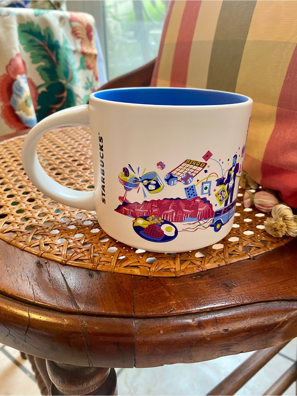 New Starbucks Las Vegas Mug - Blue Interior
